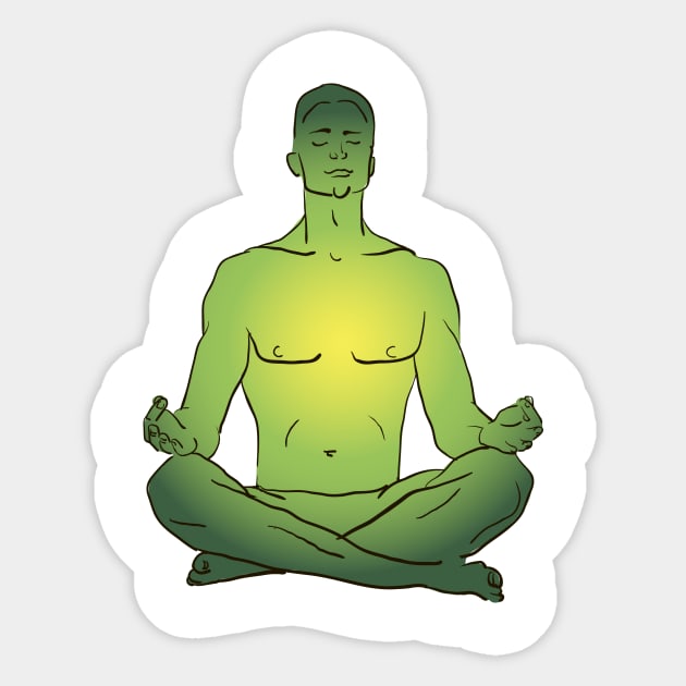 Yoga #8 Sticker by Olga Berlet